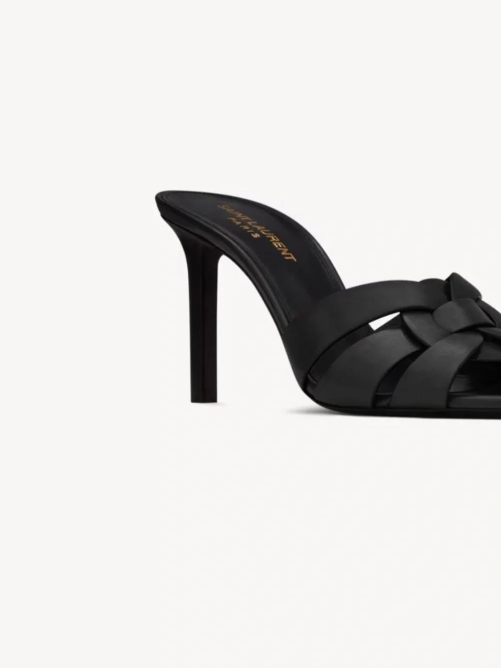 Saint Laurent Smooth Black Tribute Mules Size: 39 - US 8.5/9 - Picture 2 of 7